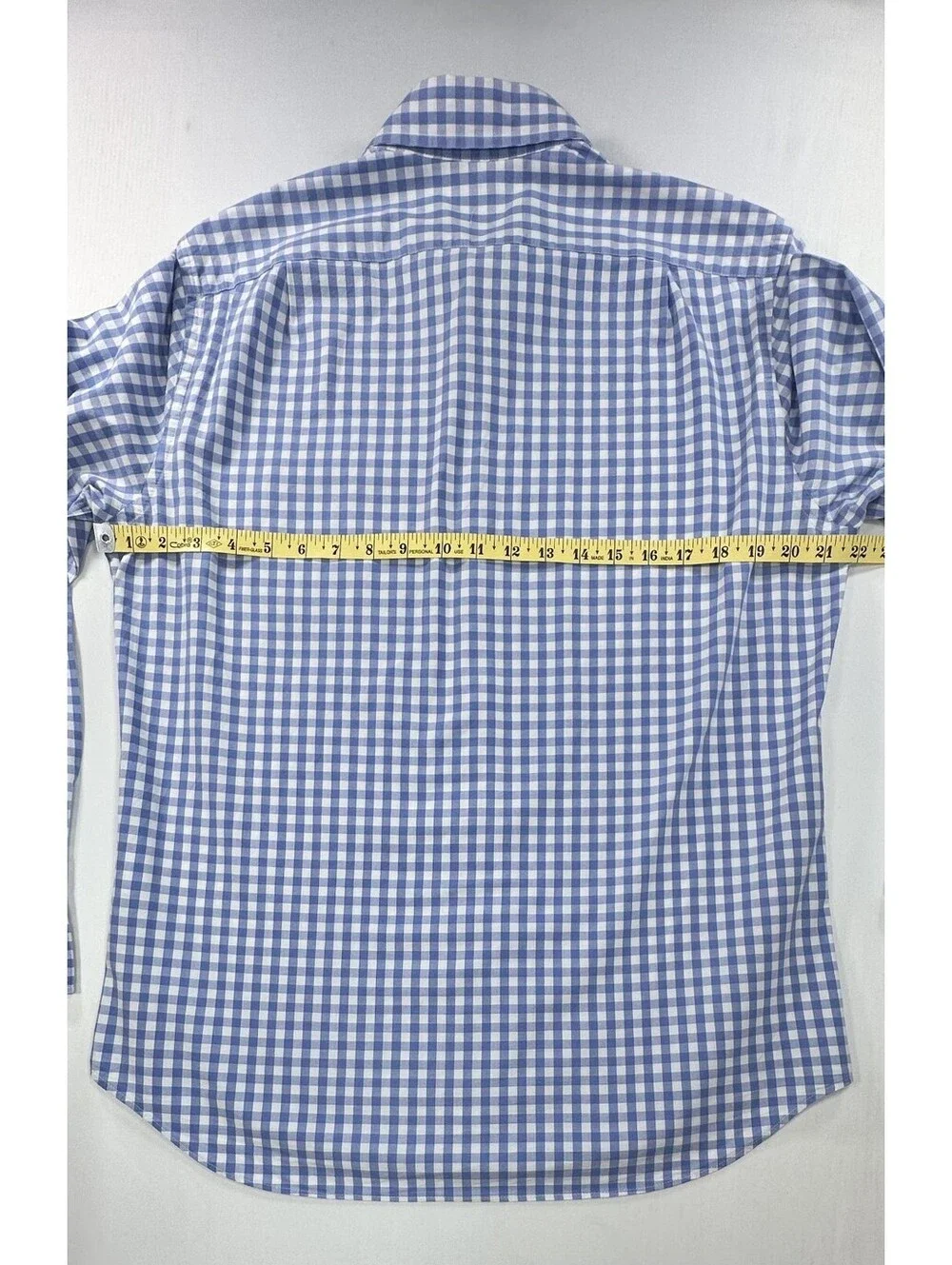 J Crew Classic Flex Washed Checked Button Up Blue Mens M